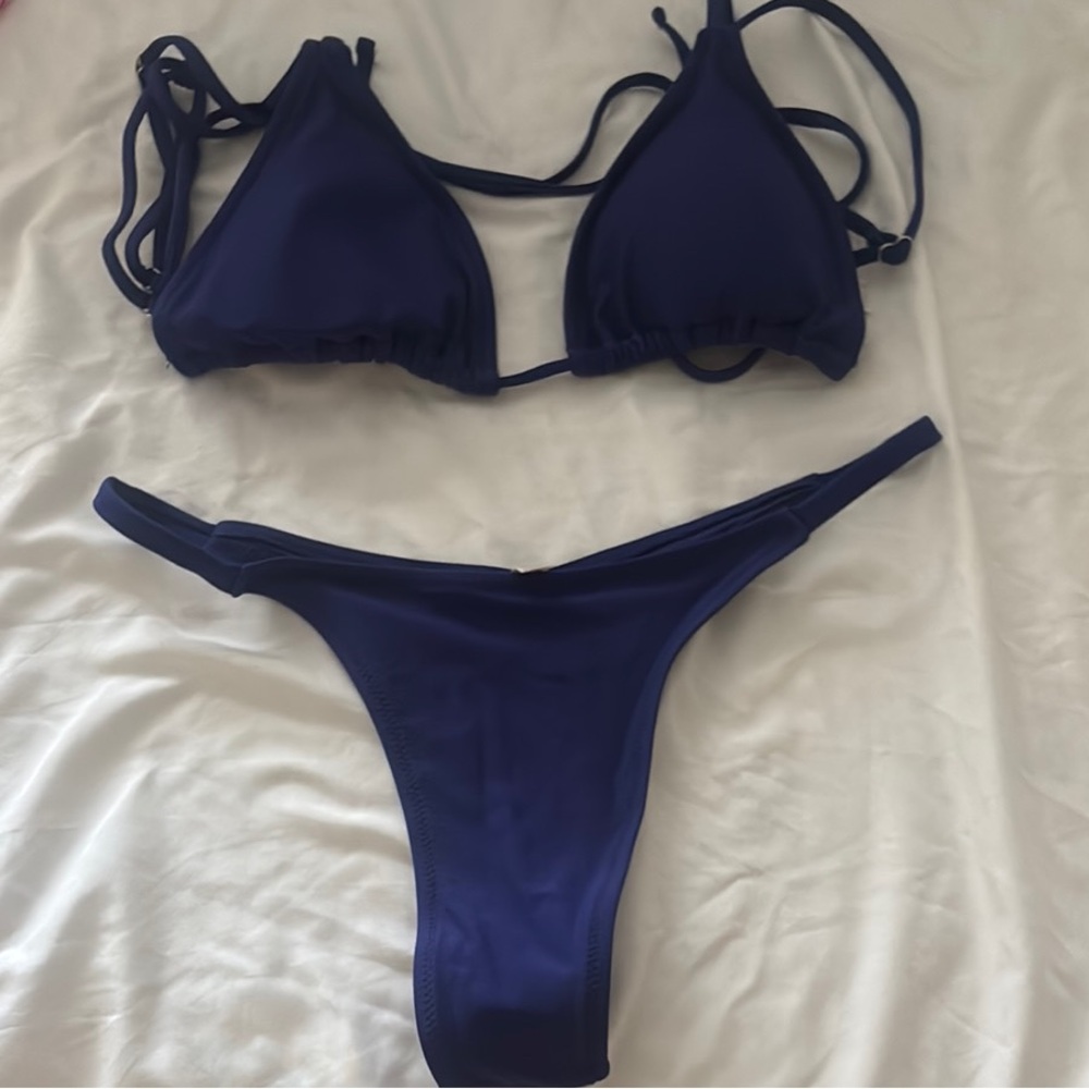 Women's Navy Bikini Set